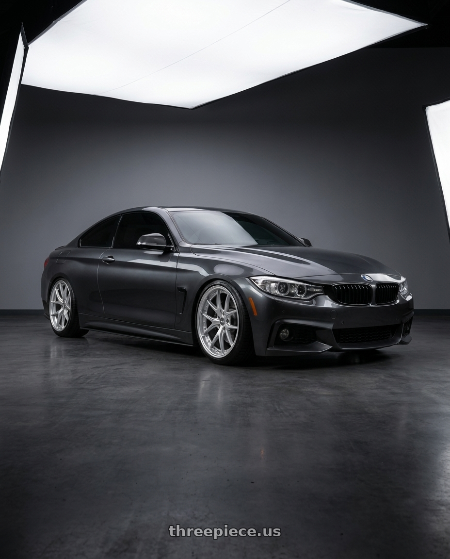 2015 BMW 435i with ESR Wheels CS SERIES CS12 5x108 19x9.5 +35 Hyper Silver wheels