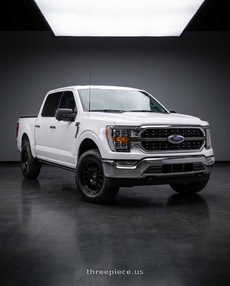2021 Ford F-150 XL with Method Race Wheels 318B 6X135 17x8.5 +0 GLOSS BLACK wheels