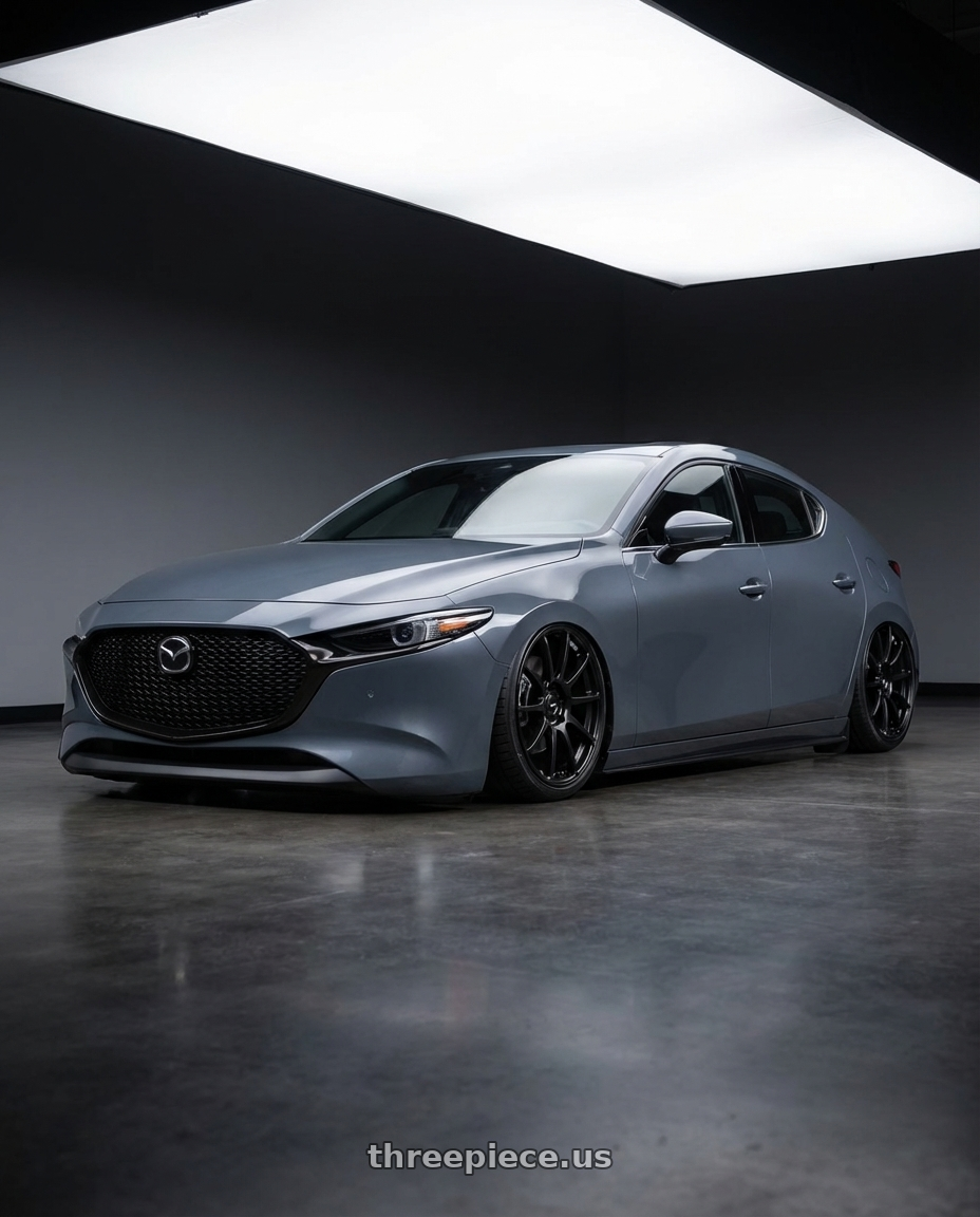 2023 Mazda Mazda3 Turbo with Ssr Gtv02 5x114.3 18x8.5+48  FLAT BLACK wheels