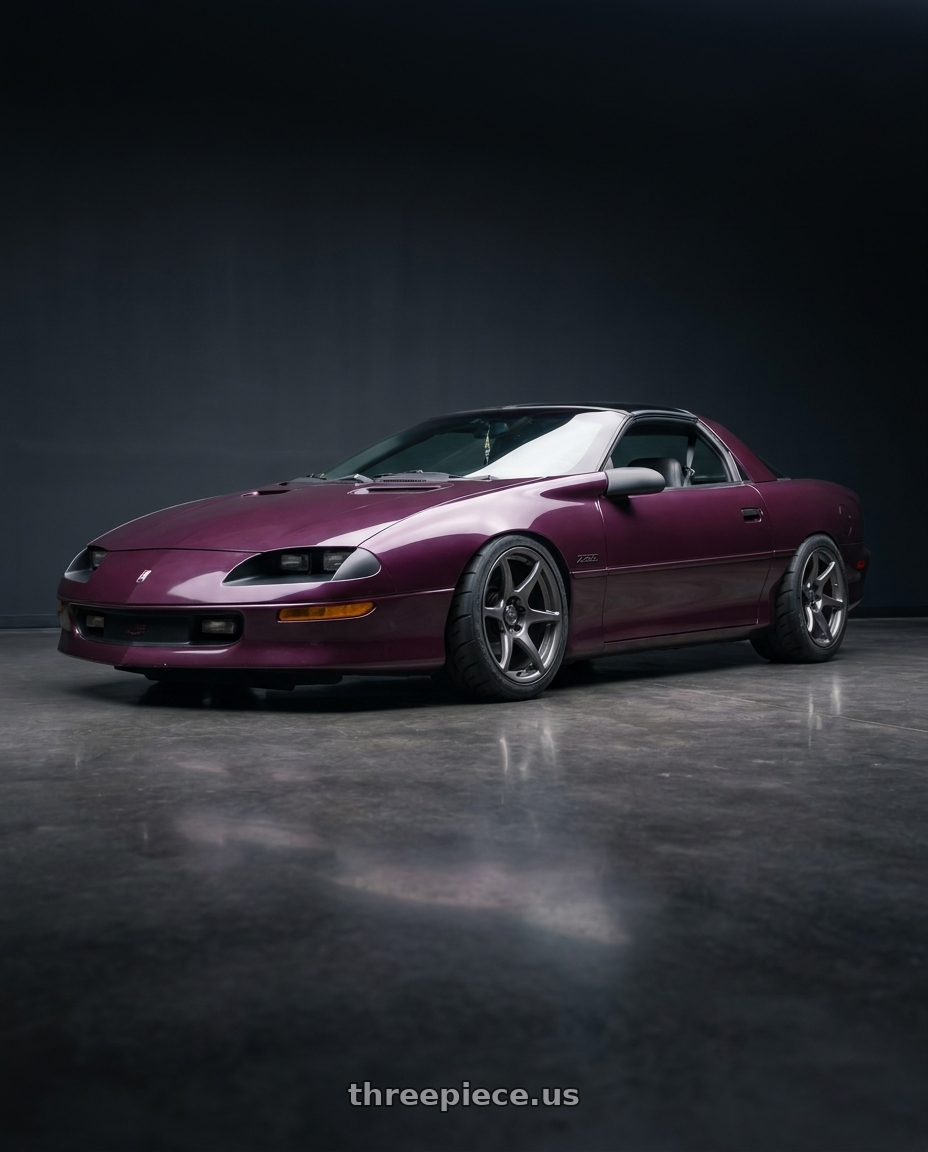 1995 Chevy camaro z28 with Kansei K11G Tandem 5X120 18x9.5 22 Gunmetal wheels