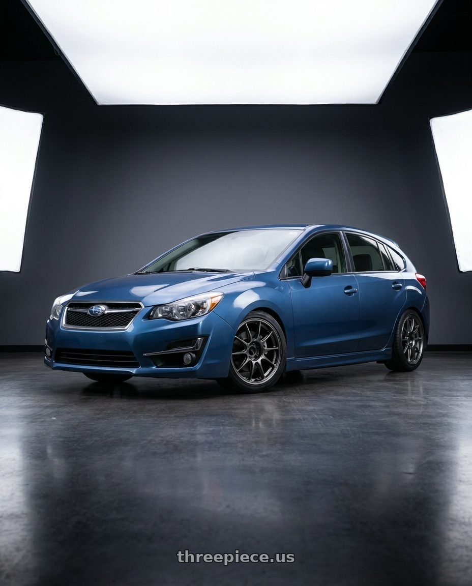 2016 Subaru Impreza  with WedsSport TC105X 5x100 18x8.5+43 EJ Titan Face: FR wheels