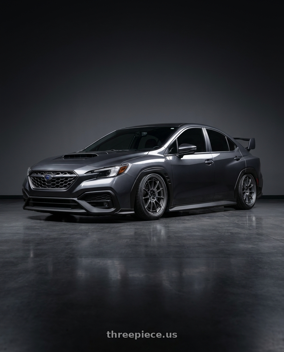 2022 Subaru wrx with Enkei NT03+M 5x114.3 18x9.5+40 Gunmetal wheels