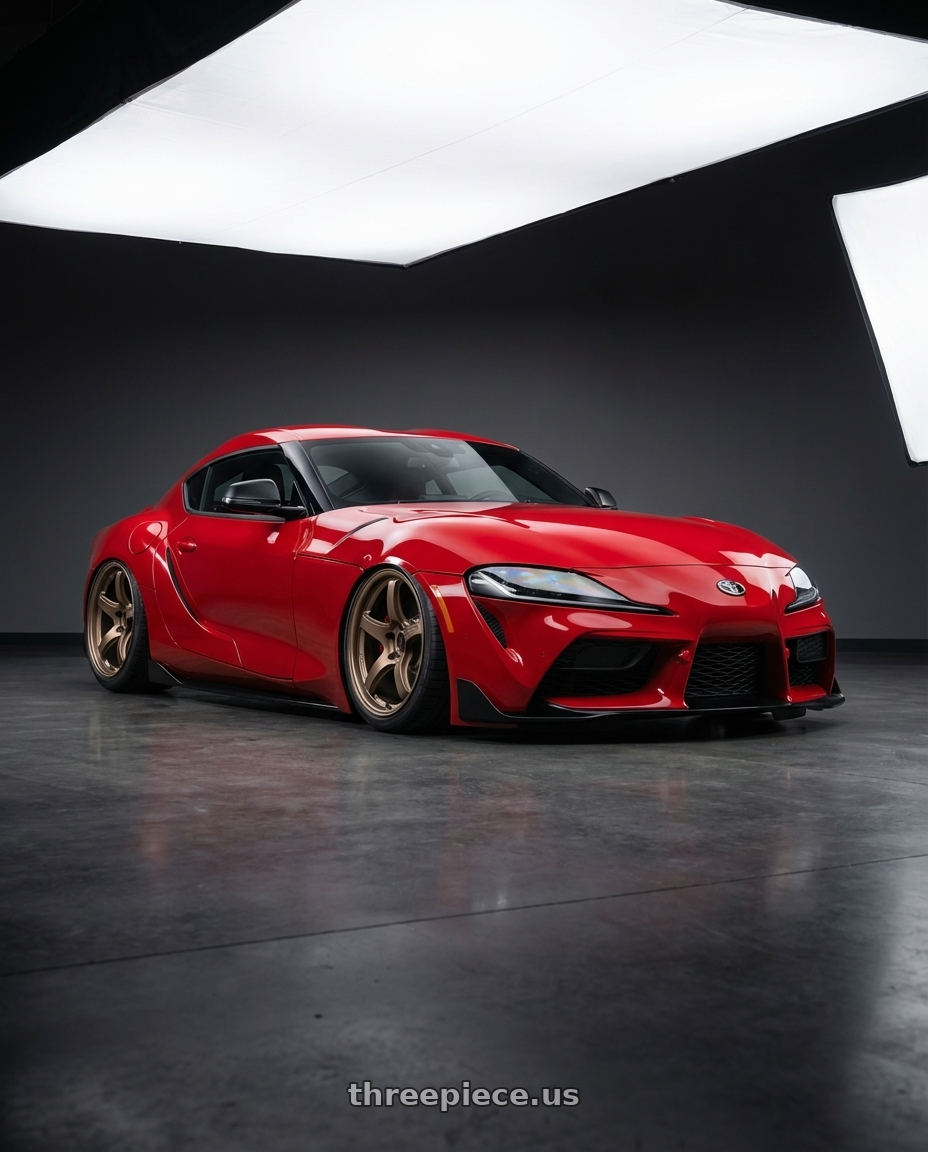 2023 Toyota GR Supra with Gram Lights 57CR 5x112 19x9.5+25 Bronze II wheels