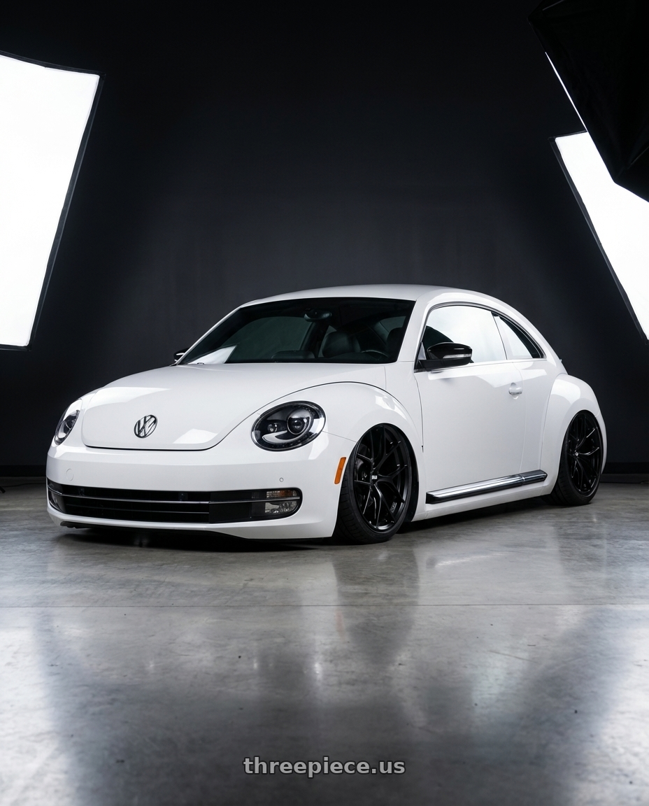 2016 Volkswagen Beetle Turbo with BBS FI-R Evo 5x112 19x9.5+15 Satin Black wheels