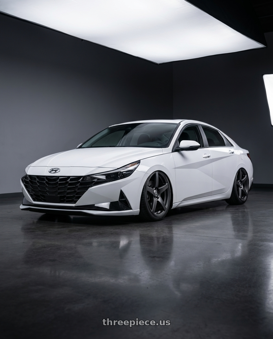 2024 Hyundai Elantra N with Forgestar CF5 5x114.3 19x9.5 +29 Satin Black wheels