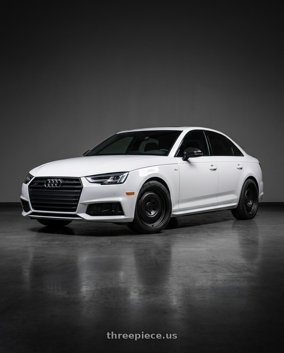 2019 audi s4 with fifteen52 ANALOG HD 6x139.7 16x7.5 +0 ASPHALT BLACK (SATIN BLACK) wheels