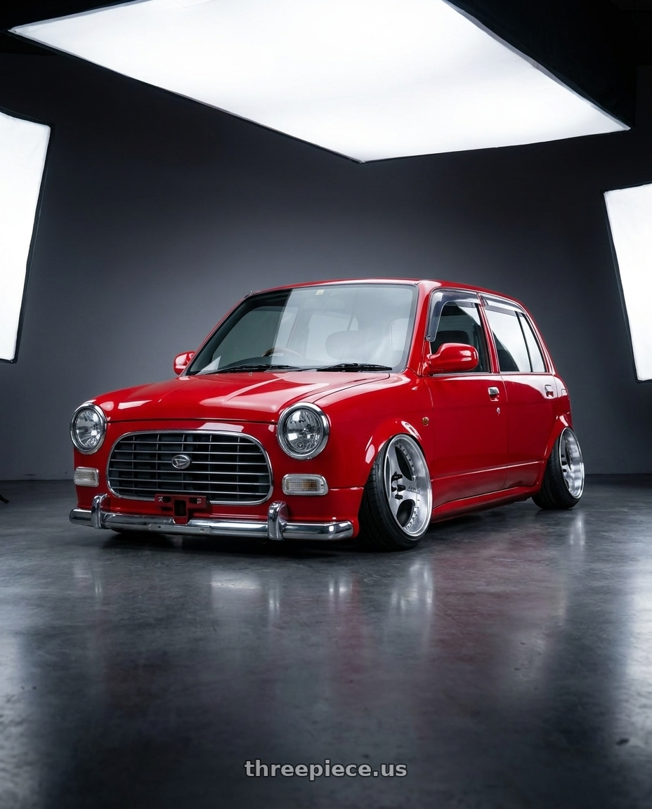 2000 Daihatsu Mira Gino 4 door with Advan Racing ONI2 PROGRESSIVE 5x112 20x9.5 +25 MACHINING & DIAMOND CUT wheels