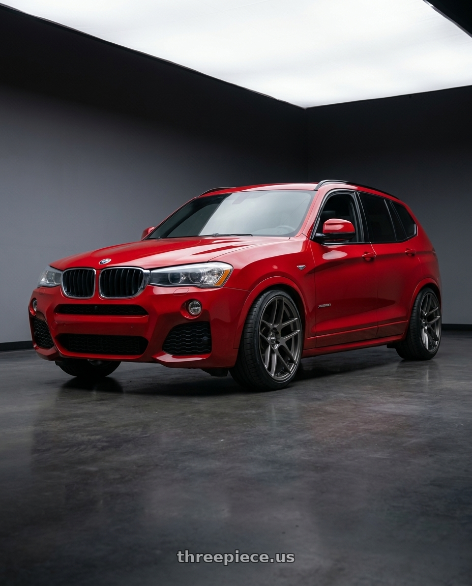 2017 x3 Msport with ESR Wheels FORGETECH SERIES RF1 5x120 18x10.5 +22 Gloss Graphite wheels