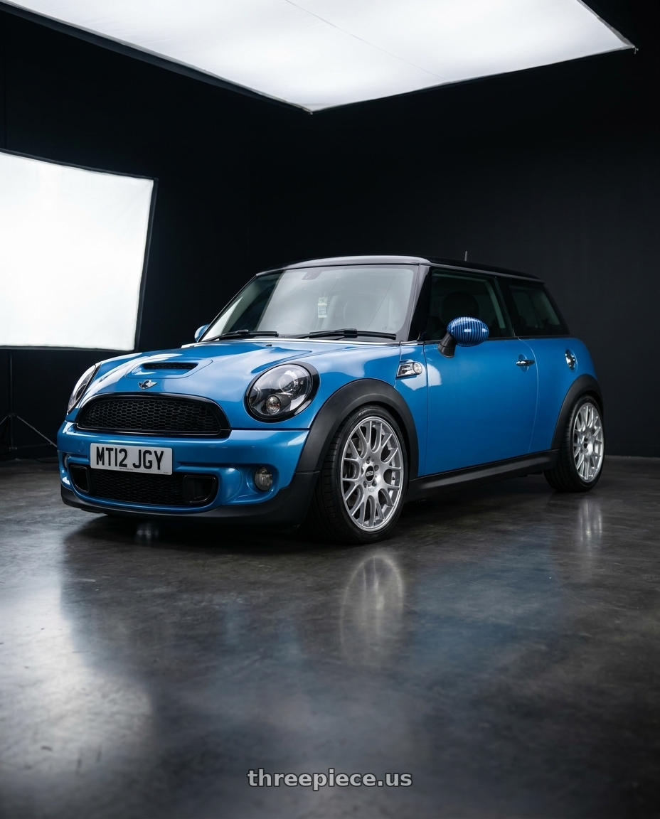 2012 mini cooper with BBS CH-R 5x130 19x8.5 +51 Brilliant Silver Polished Rim Protector wheels