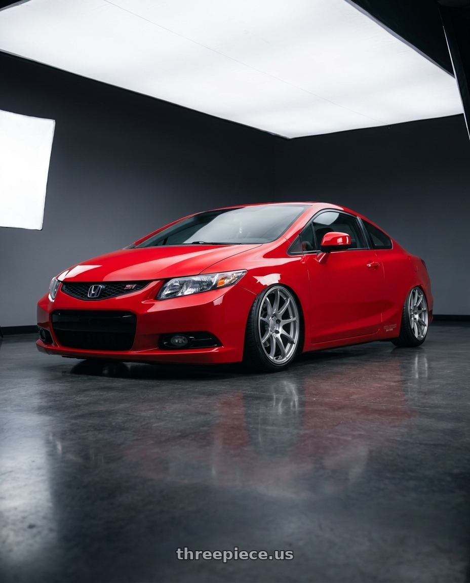 2015 Honda Civic Si with Ssr Gtv02 5x114.3 17x7+42  GLARE SILVER wheels
