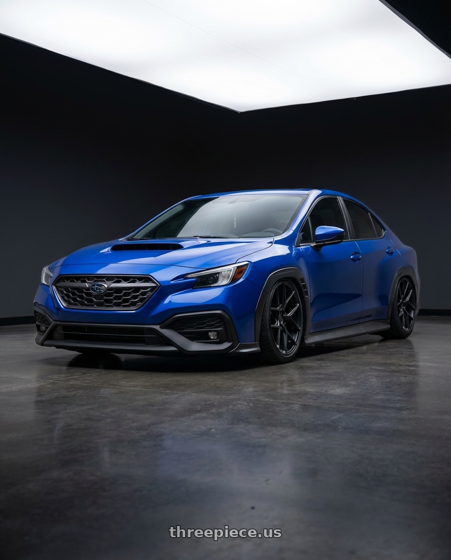 2024 Subaru WRX with Aodhan AFF2 5x114.3 19x8.5+35 Matte Black wheels