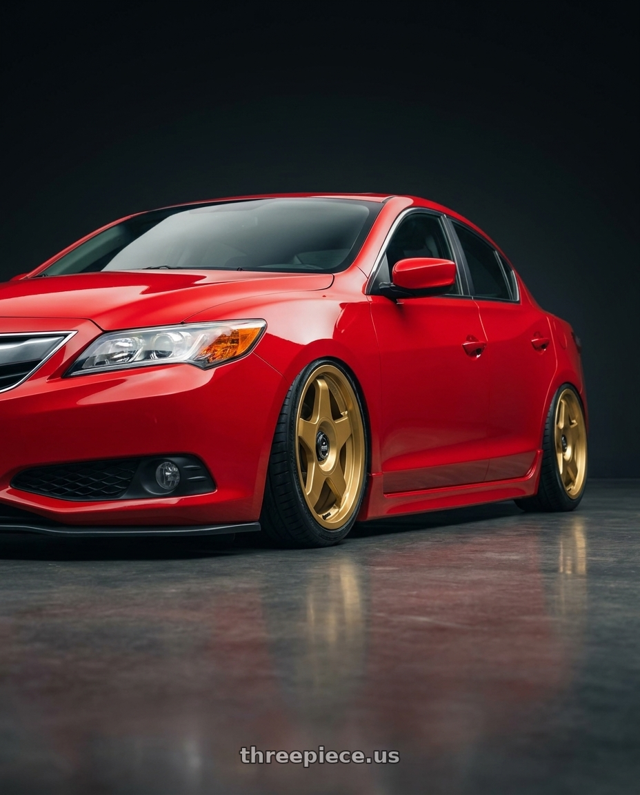 2012 Acura ILX with fifteen52 CHICANE 5x114.3 / 5x100 18x8.5 +35 GOLD (GLOSS GOLD) wheels