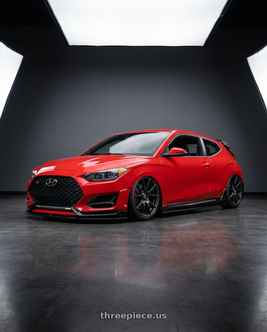 2022 Hyundai Veloster N with Forgestar CF5V 5x114.3 19x9 +35 Satin Black wheels