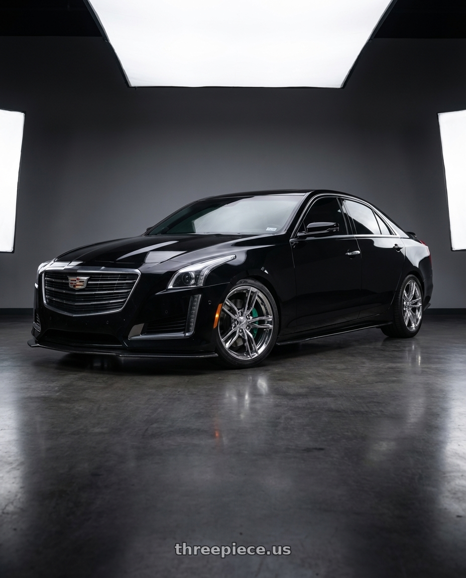 2017 Cadillac cts vsport with OE Wheels CV22C 5x120.65 19x8.5+56 Chrome wheels