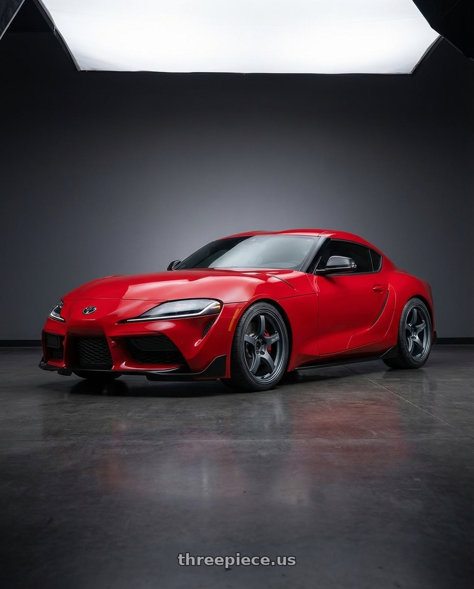 2023 Toyota GR Supra with Gram Lights 57CR 5x112 19x9.5+45 Gunblue II wheels