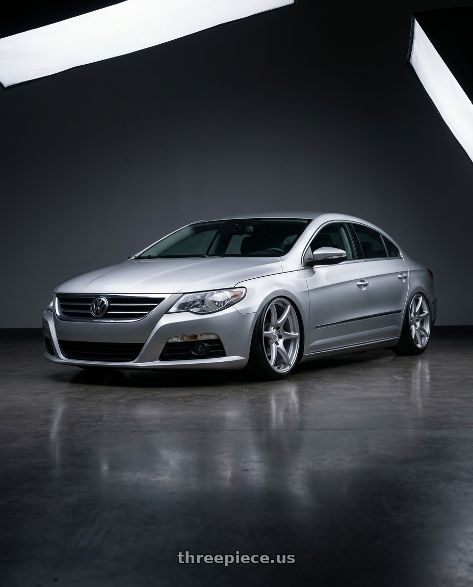 2015 Volkswagen CC with Kansei K11S Tandem 5X112 19x9.5 22 Hyper Silver wheels