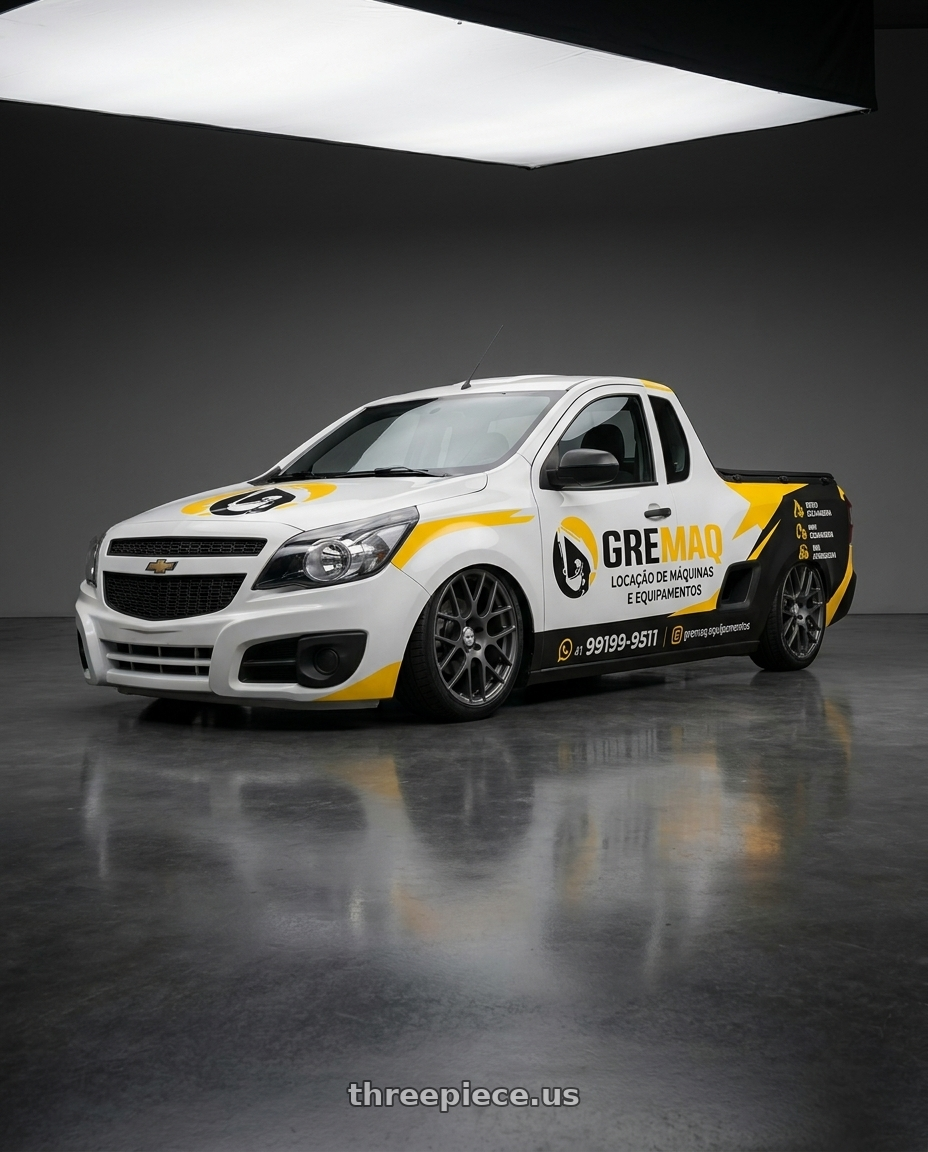 chevrolet montana 2017 adesivada with TSW NURBURGRING 5X114.3 17X7.5 +45 MATTE GUNMETAL wheels