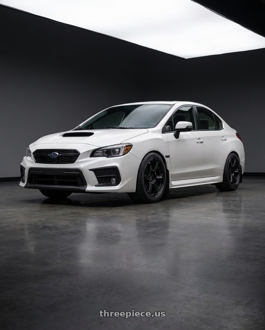 2019 Subaru WRX Limited with Volk Racing TE37 Saga S-Plus 5x114.3 18x9.5+38 Gloss Black wheels