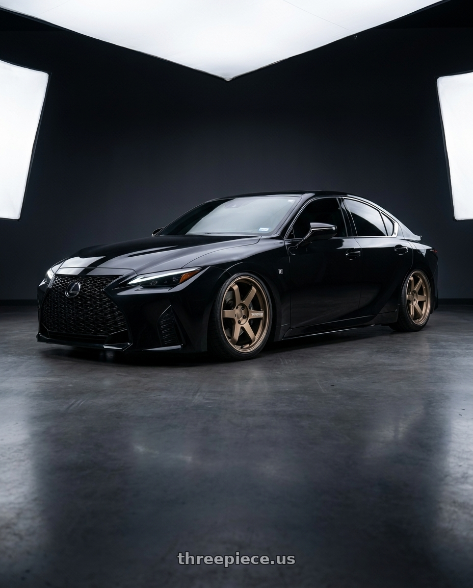 2023 lexus is350 with Volk Racing TE37 ULTRA M-SPEC 5x114.3 19x9.5 +22 BLAST BRONZE wheels
