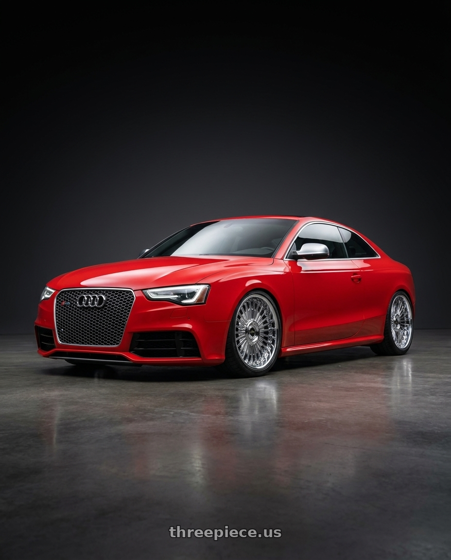 2013 audi rs5 with Work Emitz 5x112 Chrome 20x9.5 +22 wheels