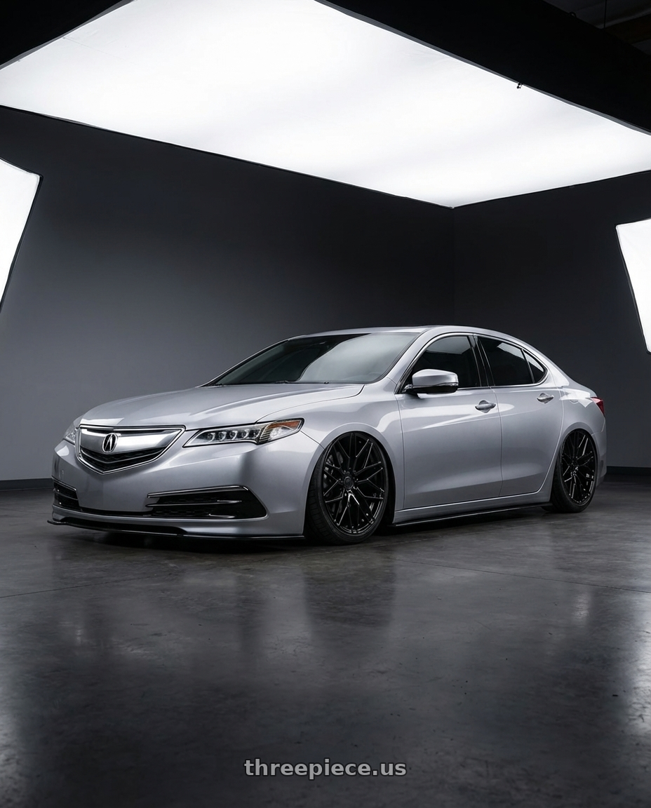 2019 Acura TLX with Avant Garde Wheels M520R 5X114.3 20x11 +50 Gloss Black wheels
