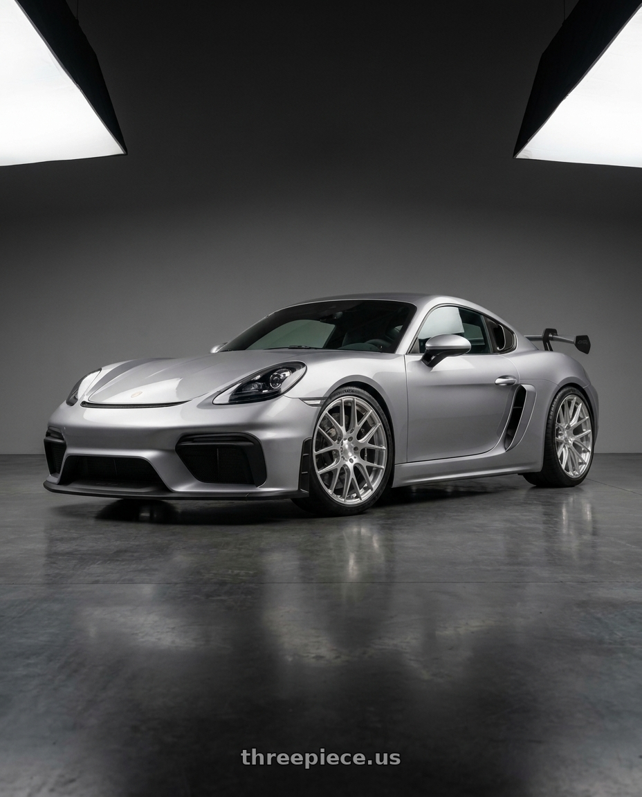 2025 Porsche Gt4Rs with MRR FS1 5x112 18x8.5  +25 Brushed Clear wheels