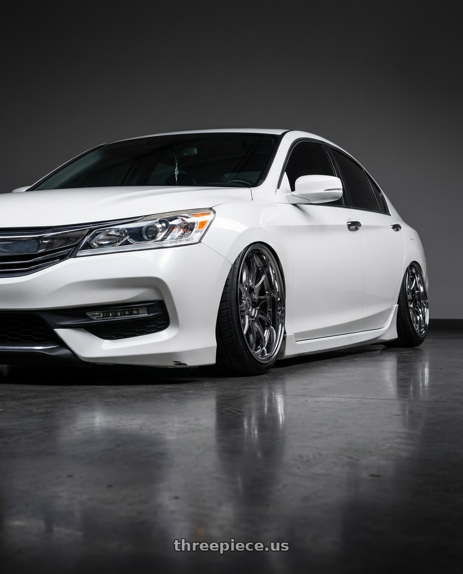2016 honda accord exl v6 with Aodhan DS02 5x114.3 19x9.5+22 Vacuum Chrome wheels