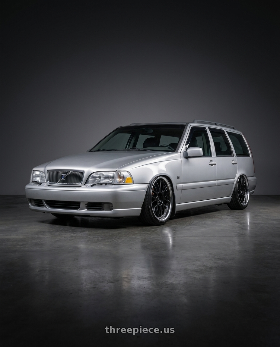 1998 Volvo V70 with SSR Professor MS1R 5x108 17x7+37 NR Disk Black wheels