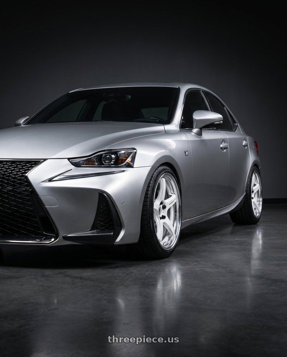 2018 lexus is300 with Work T5R 2P 5x114.3 18x10.0 +45 WHITE wheels