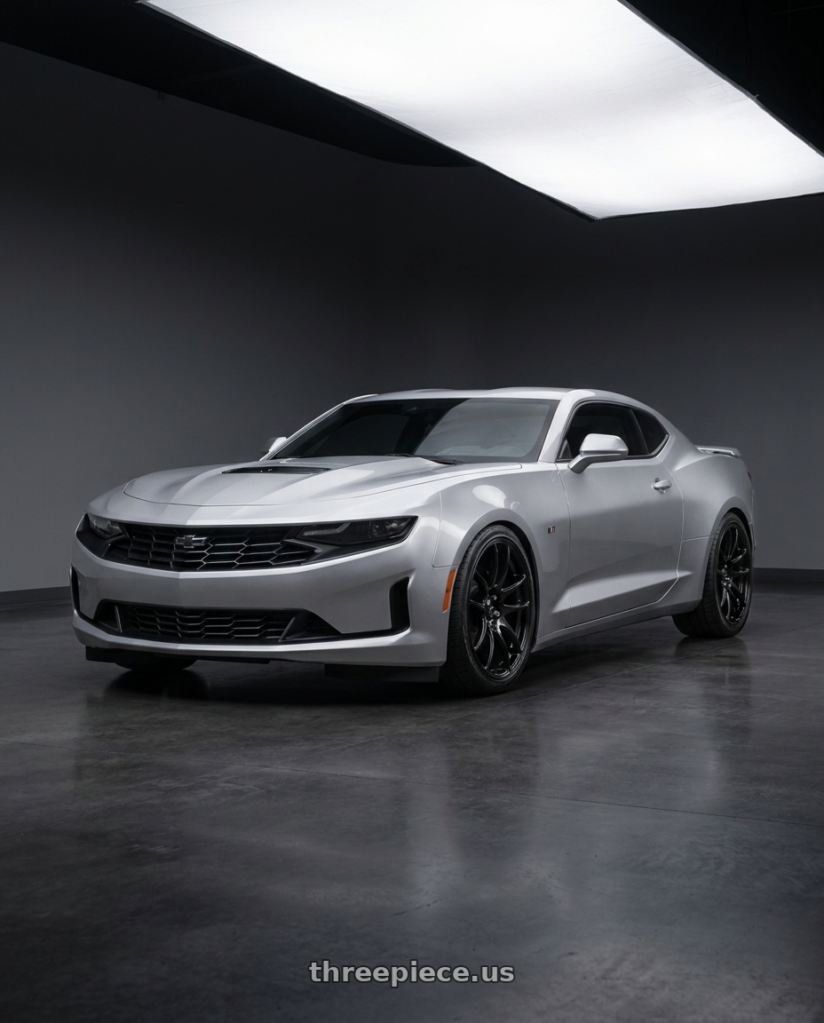 2023 Chevrolet Camaro with Vors TR4 5x120 20x9.5  +35 Gloss Black wheels