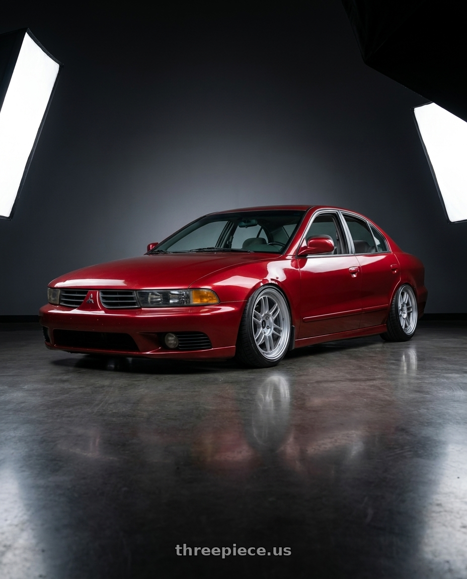 2003 Galant EX with Enkei RPF1 4x100 14x7+19 Silver wheels