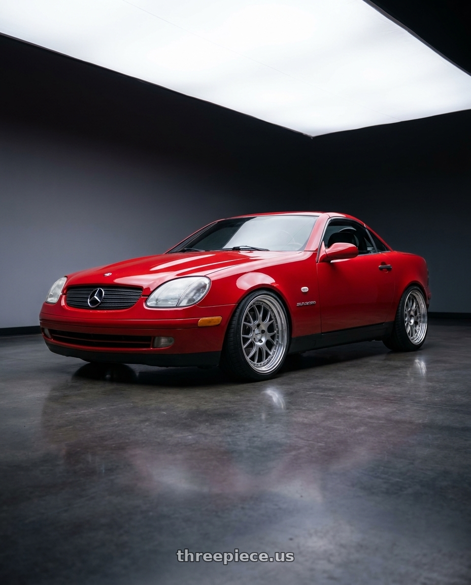 1998 Mercedes slk230 with SSR Professor MS3 5x112 18X8+-7 HP Disk Titan Silver wheels