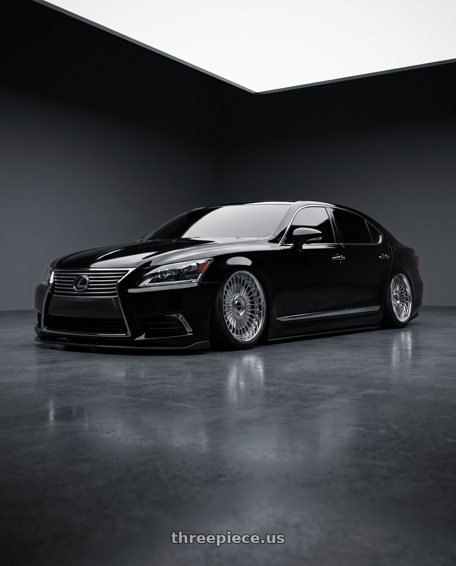 2014 Lexus LS460L  with Work Emitz Chrome 5x100 19x9.0 +12 wheels