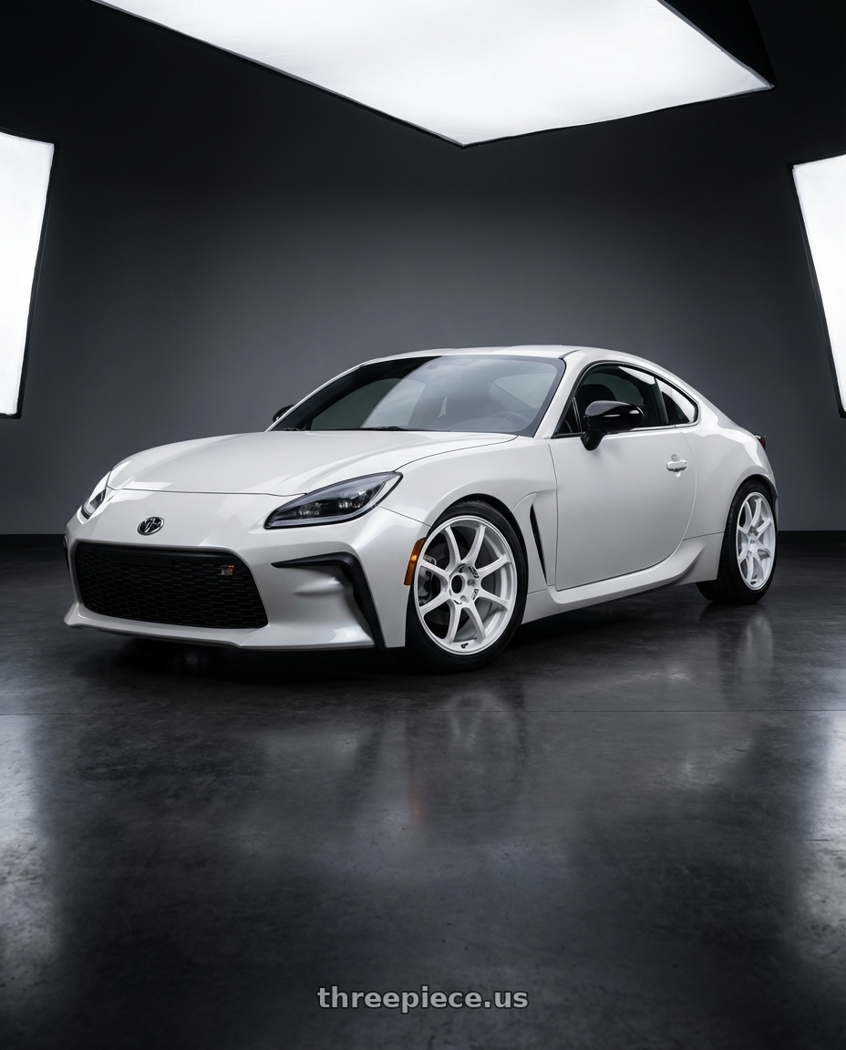 2016 Scion FR-S with Advan RCIII 5x100 17x7+43 White wheels