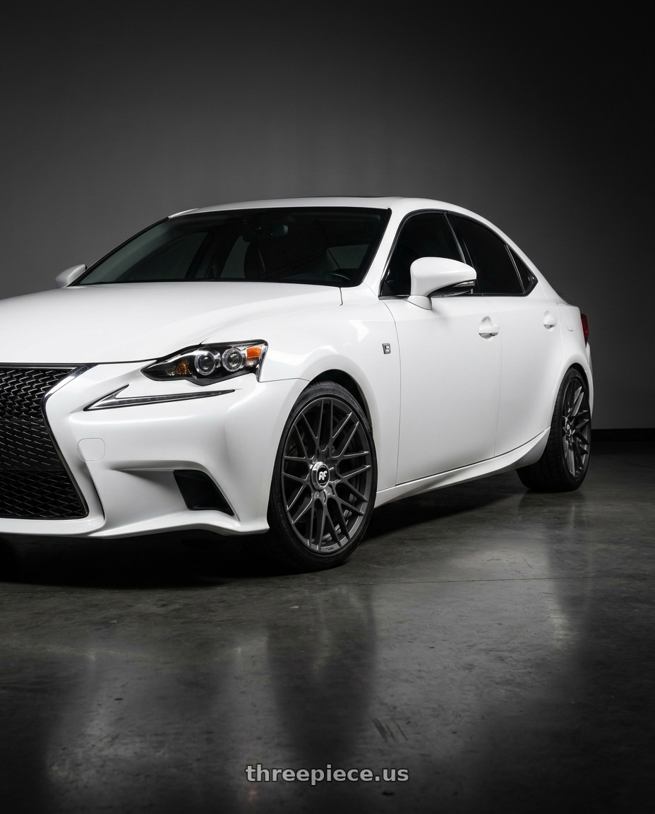 2018 Lexus is300  with Rotiform 1PC R141 RSE 5X114.3/5X120 19X8.5 +35 MATTE ANTHRACITE wheels