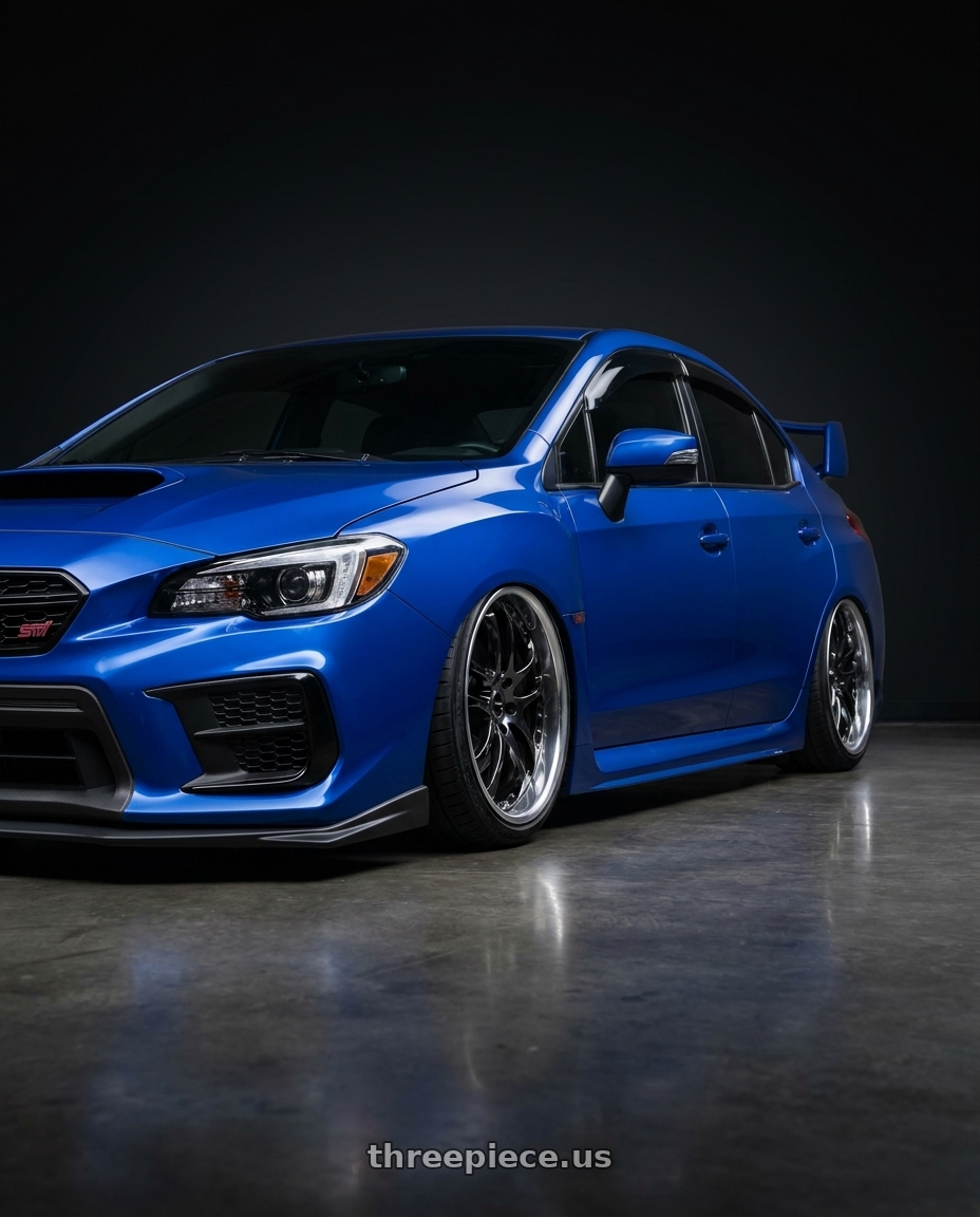2021 subaru wrx sti with Ssr Agle Minerva 5x114.3 19x10+31 Hyper Disk Super Black Coat wheels