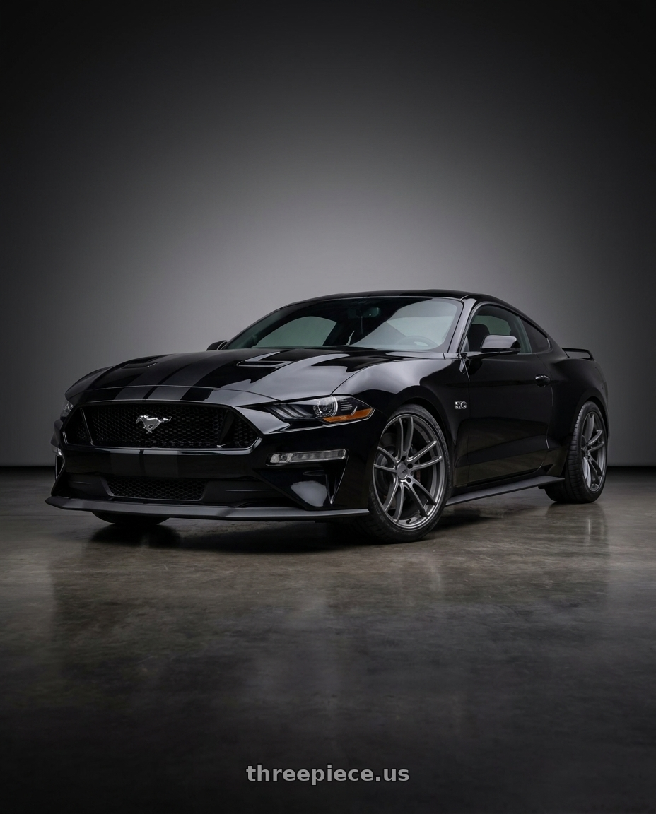 2020 Ford Mustang Shelby GT500 with American Racing AR941 MACH FIVE 5X114.3 19X9 +30 GRAPHITE wheels