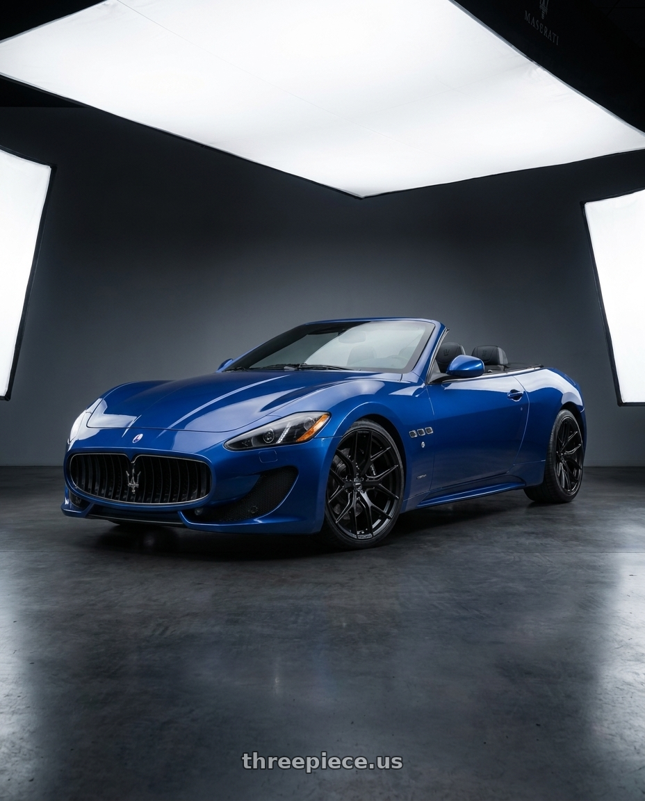 2018 Maserati Grancabrio Sport with VOSSEN HF6-4 6X139.7 18x9 +0 SATIN BLACK wheels