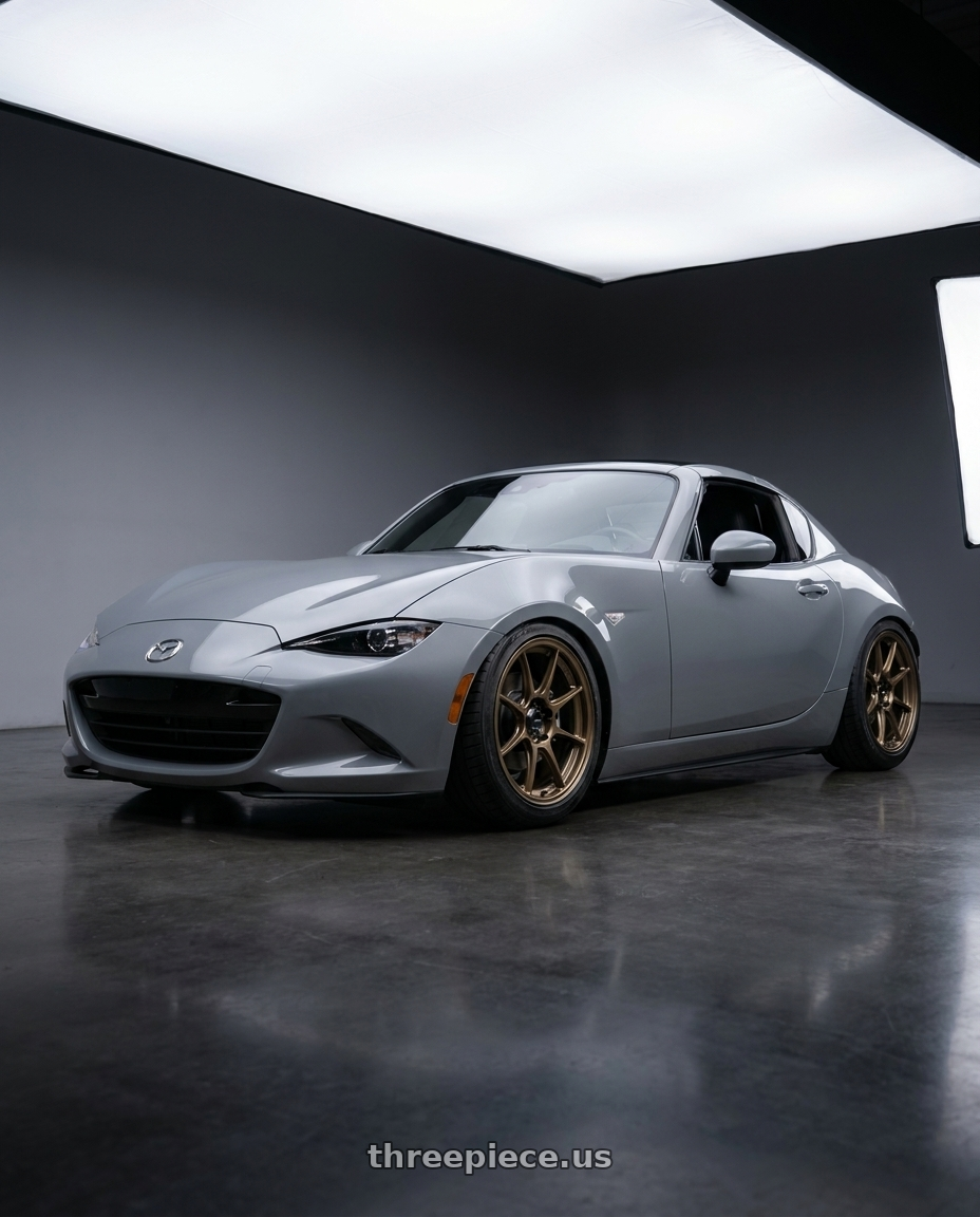 2025 mazda mx5 rf nd3 with Konig Dekagram 4x100 17x8+45 Gloss Bronze wheels