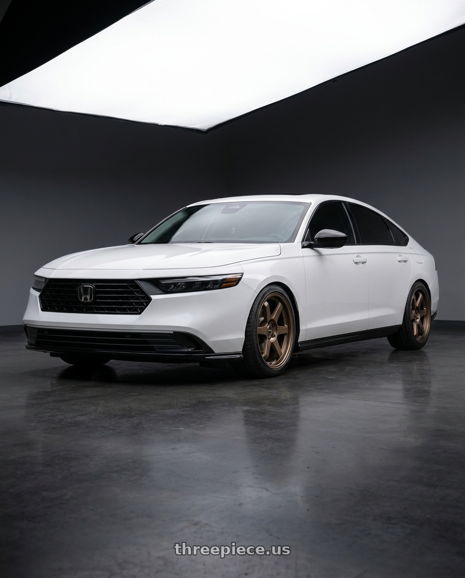 2025 Honda accord with Vors TR37 5x114.3 19x9.5 +35 Bronze wheels