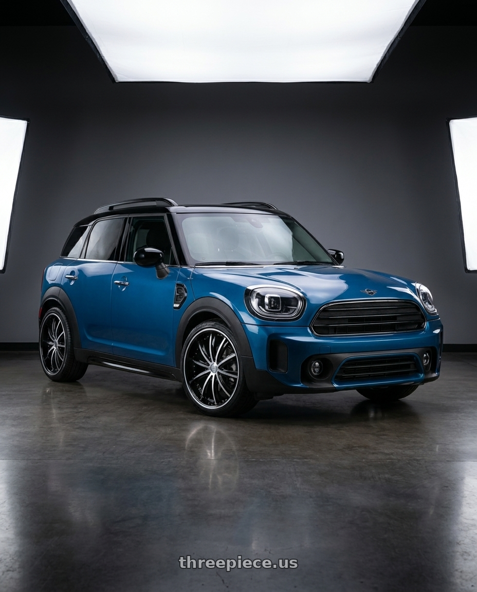 2016 mini countryman with ELURE 31 5X115/5X120 24x9.5 +13 BLACK MACHINED wheels
