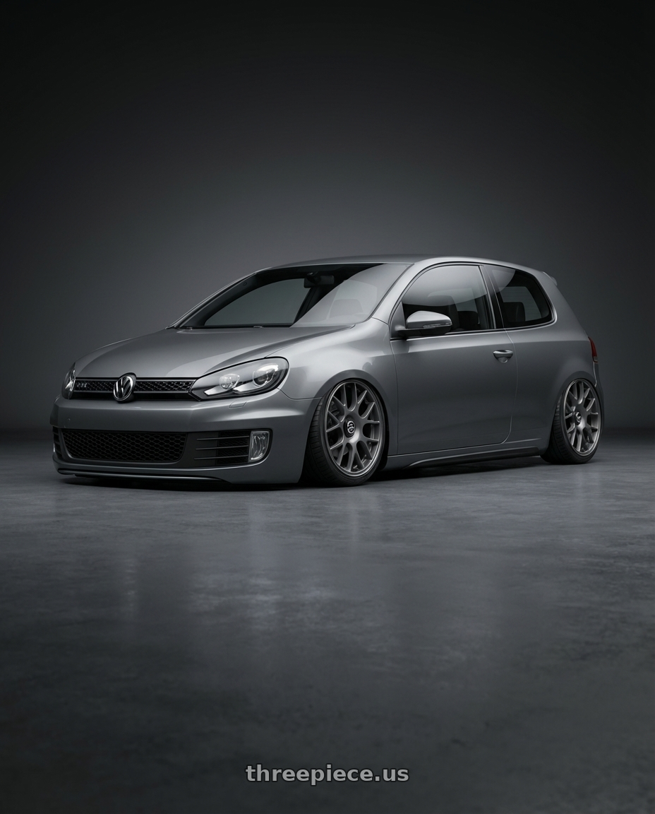 2013 Volkswagen GTI MK6 with fifteen52 APEX 5x112 / 5x120 18x8.5 +35 FROSTED GRAPHITE (SATIN GREY) wheels