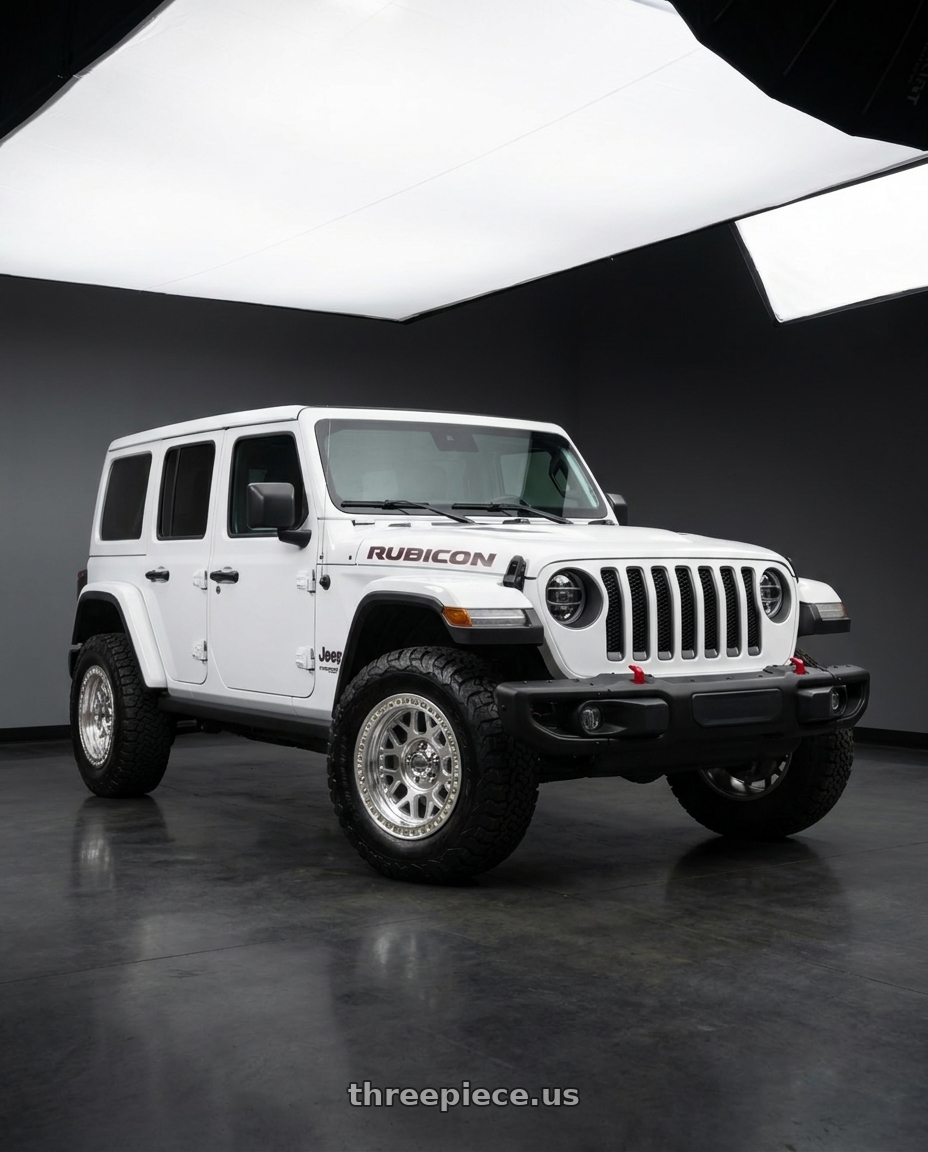 2021 Jeep Wrangler Sport with KMC KM235 GRENADE CRAWL BEADLOCK 5X127 18X9 +10 MACHINED wheels