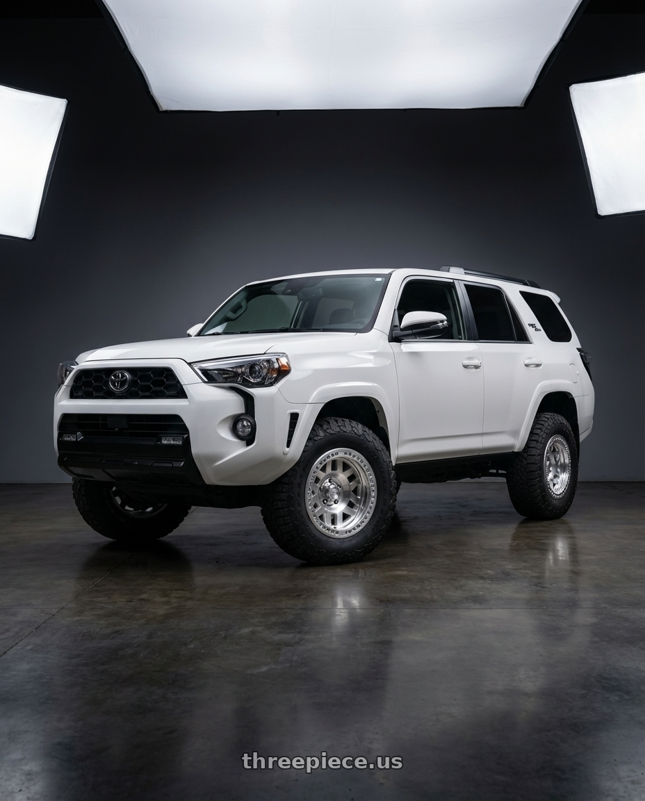 2022 Toyota 4Runner with KMC KM229 MACHETE CRAWL BEADLOCK 6X139.7 17X9 -38 MACHINED wheels
