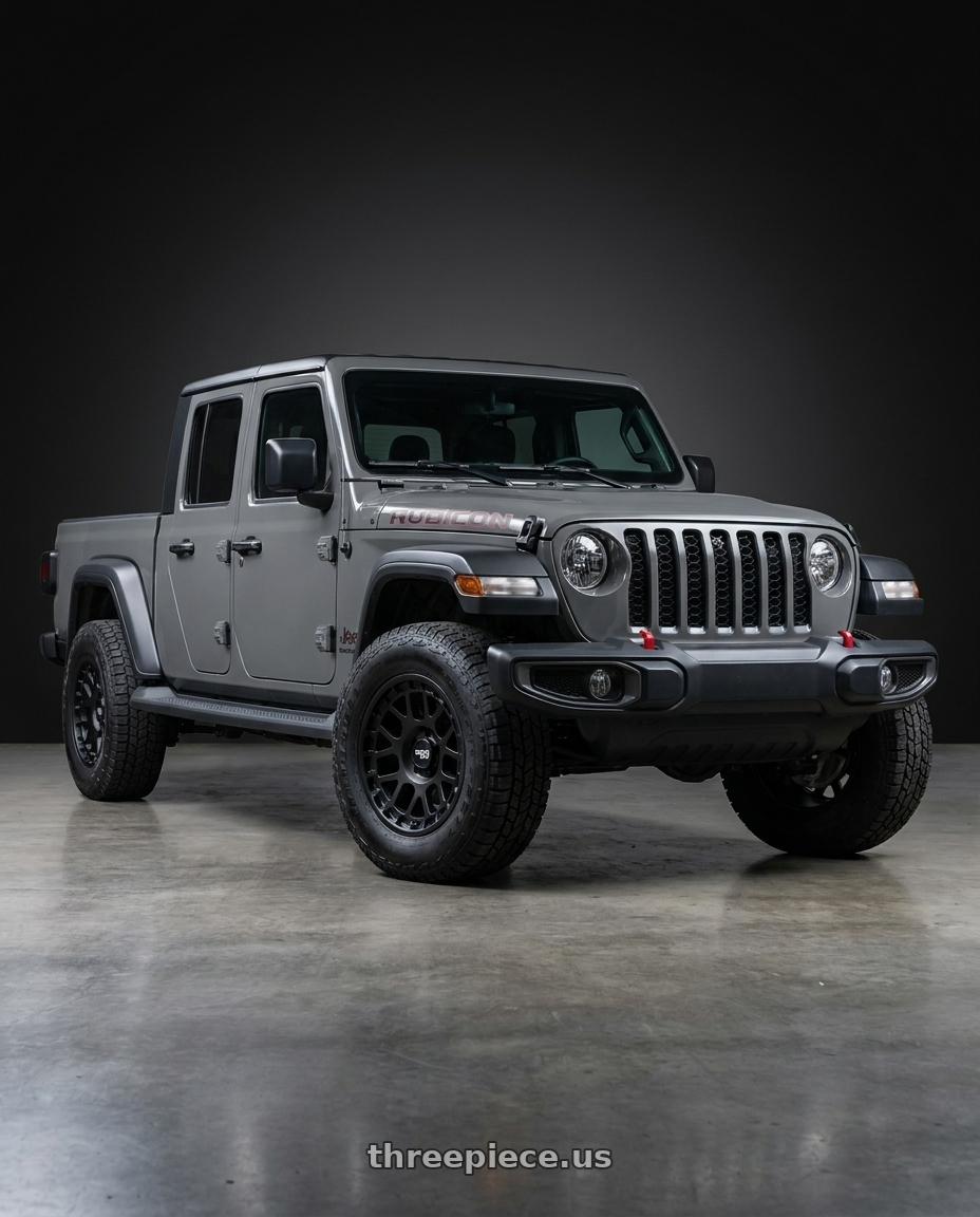 2021 Jeep Gladiator Sport with Dirty Life Mesa 9306 5x127 17x9-12 Matte Black wheels