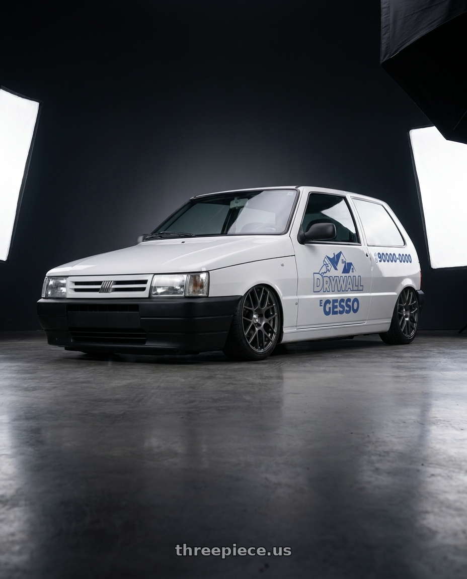 2010 Fiat Uno adesivado 2 with TSW NURBURGRING 5X114.3 17X7.5 +45 MATTE GUNMETAL wheels