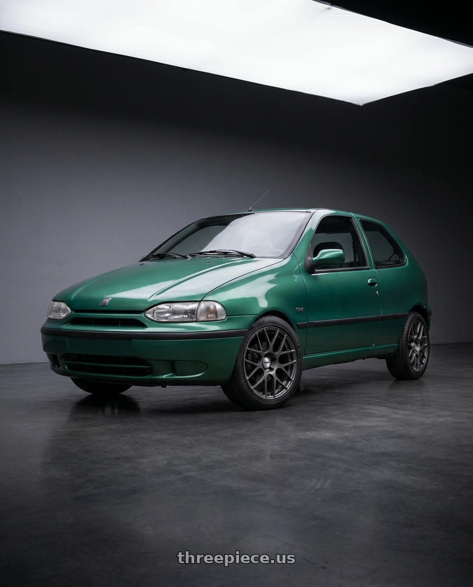 1997 fiat palio with TSW NURBURGRING 5X114.3 17X7.5 +45 MATTE GUNMETAL wheels