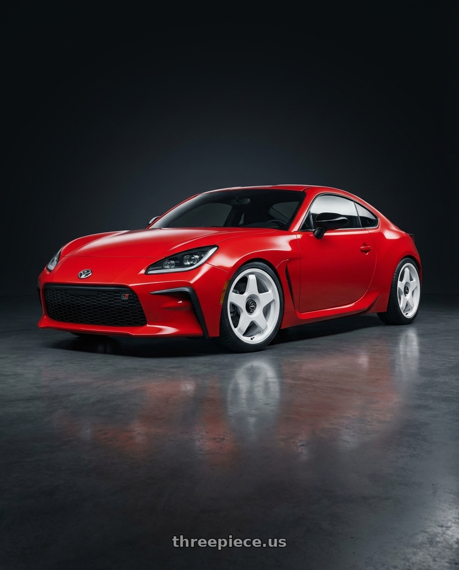 2024 Toyota GR86 with fifteen52 CHICANE 5x114.3 / 5x100 18x8.5 +35 RALLY WHITE (GLOSS WHITE) wheels