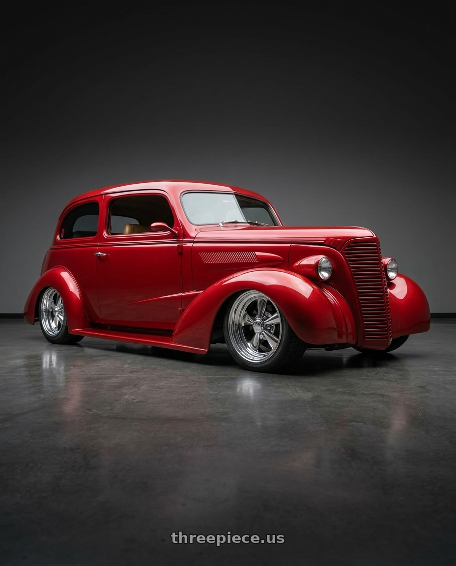 1937 Chevrolet Master with Cragar 61 S/S 5x114.3/5x120.65 15x14 -76 A108823 wheels