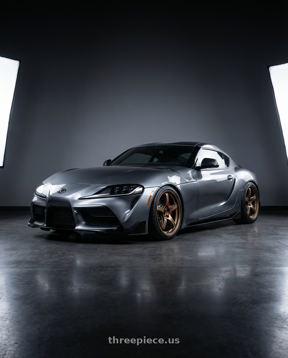 2021 GR Supra, 3.0 Premium with Gram Lights 57CR 5x100 18x9.5+38 Bronze II wheels